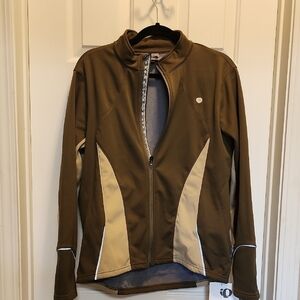 NWT Pearl Izumi Brown and Tan Womems Jacket sz XL
